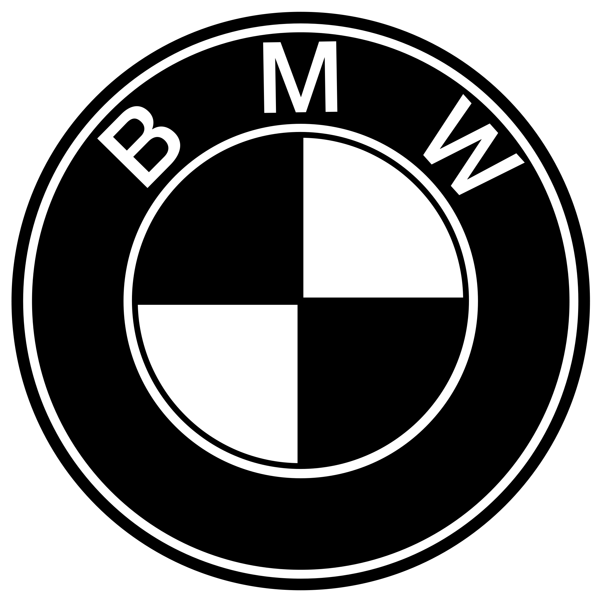 BMW logo black 2048x2048