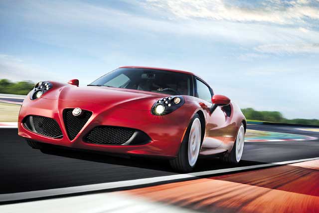 10 Fastest 4-Cylinder Cars: Ranked by 0-60 MPH: #4 Alfa Romeo 4C