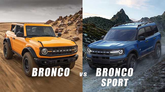 Ford Bronco vs. Bronco Sport