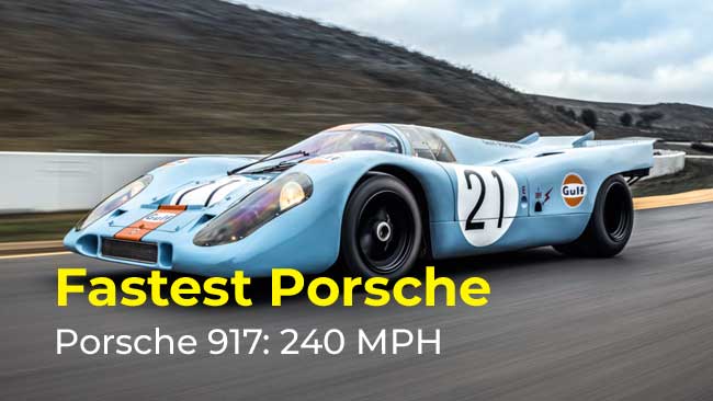 7 Fastest Porsche Models Ever ( by Top Speed)