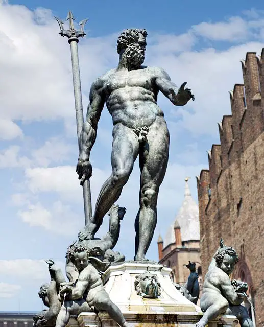 Piazza Maggiore's Neptune and his trident