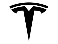 Tesla Logo, T Symbol, Black