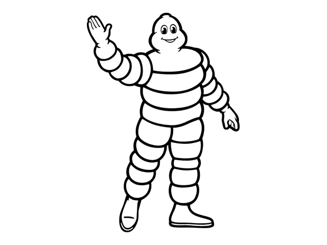 Michelin Man logo, Size: (700x1000)