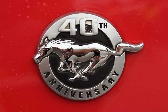 2004 Ford Mustang 40th Anniversary Fender Emblem
