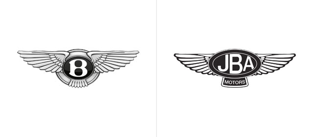 Bentley logo vs. JBA Motors logo