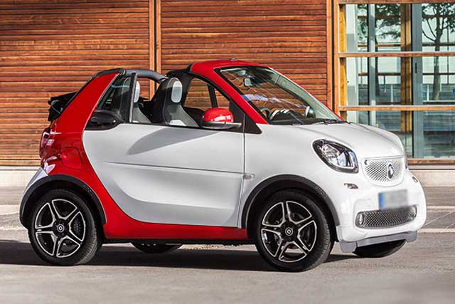 10 Best 3-Cylinder Cars: 10. Smart Fortwo