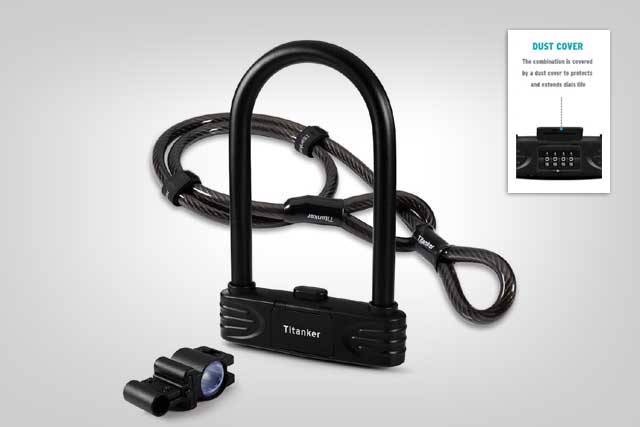 The 5 Best Combination Bike Locks: Titanker Combination U-Lock