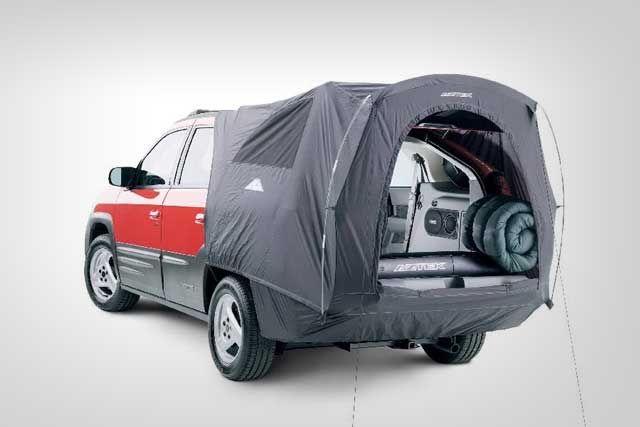 Best SUVs For Camping (Suitable for sleeping): Pontiac Aztek