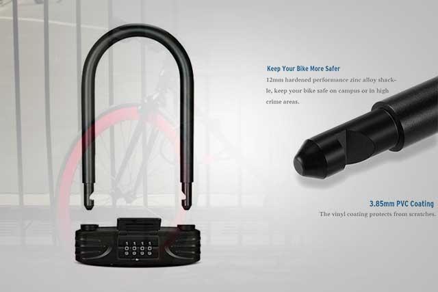 The 5 Best U-Locks for Bikes: Amazer Heavy Duty Combination U-Lock
