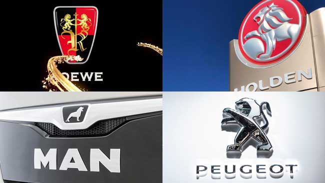 Famous Car logos with a Crown