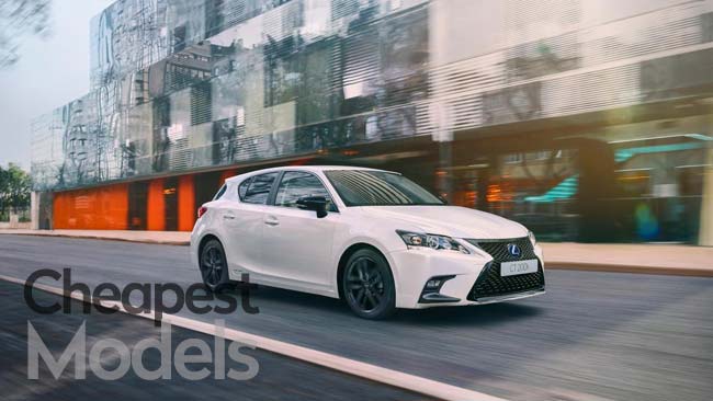 5 of the Cheapest Lexus Models