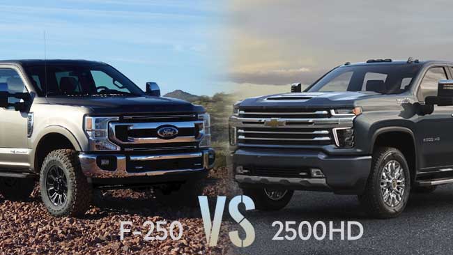 Ford F250 Vs. Chevy 2500: Which is Better?