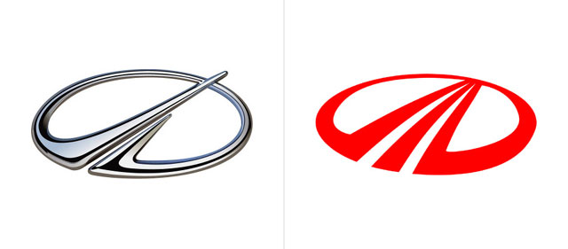 Oldsmobile logo vs. Mahindra logo