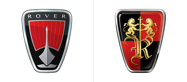 Rover logo vs. Roewe logo