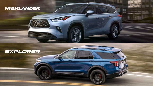 Toyota Highlander vs. Ford Explorer: Which is More Reliable?