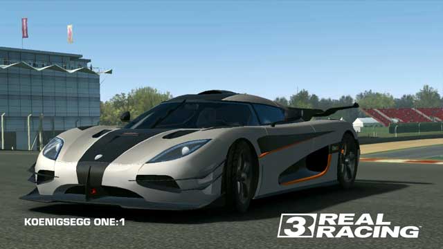 Fastest Cars In Real Racing 3: Koenigsegg One:1