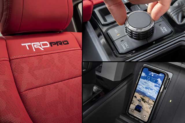 Tundra TRD Pro package, Upscale interior comfort