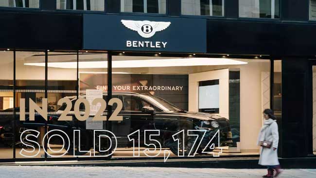 Bentley Sold 15,174 New Cars in 2022, Up 4% From the Previous Year