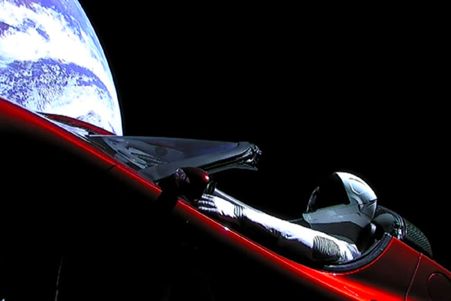 Who was the first car in space?