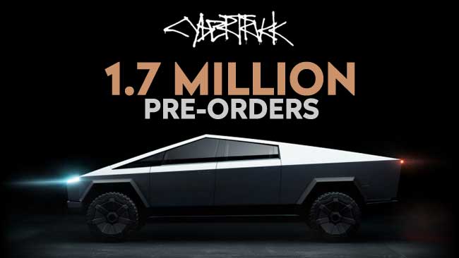 Cybertruck Pre-orders Total 1.7 Million