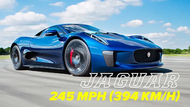 Top 15 Fastest Jaguar Cars of All Time (by Top Speed)