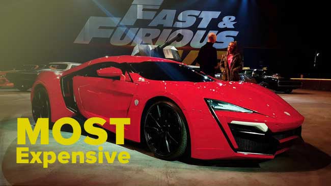 Most Expensive Cars Shown In Fast & Furious Movies